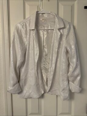 Matty M Ivory Sequin Jacket